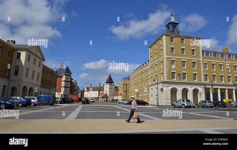 Queen Mother Square, Poundbury, Dorset, UK Stock Photo - Alamy