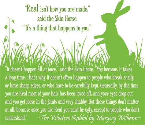 velveteen rabbit Quotes | real | Juliet K. Kennedy ~ Writer | Wonder ...