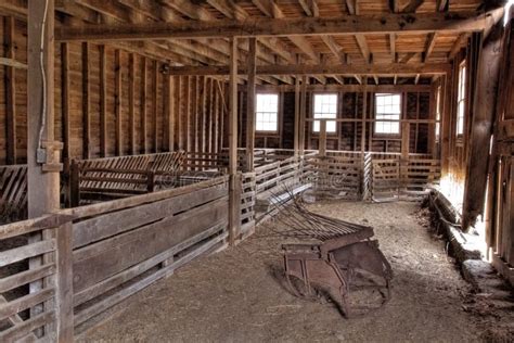 Interior of Abandoned Barn stock image. Image of barn - 29546553