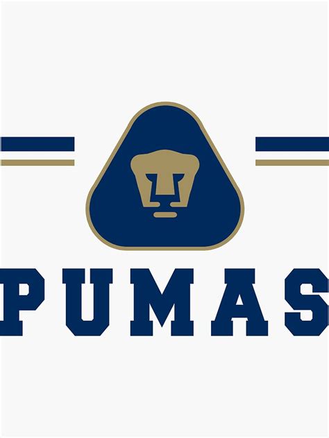 "Pumas Unam - Mexican Soccer Team Family Gifts" Sticker for Sale by masterbones | Redbubble