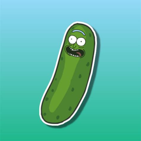 Pickle Rick Sticker Rick & Morty Decal Funny Cartoon Meme Dab Vinyl ...