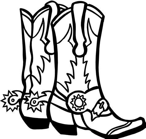 Western Boots Silhouette Image - ClipArt Best