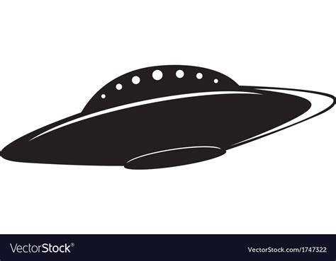 Flying saucer Royalty Free Vector Image - VectorStock