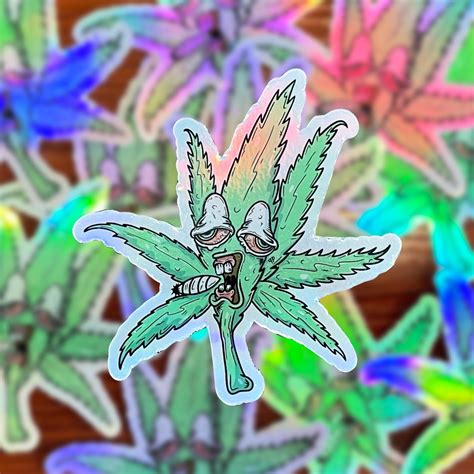 Marijuana Stickers Funny Marijuana Pot Smoker Gifts Trippy | Etsy