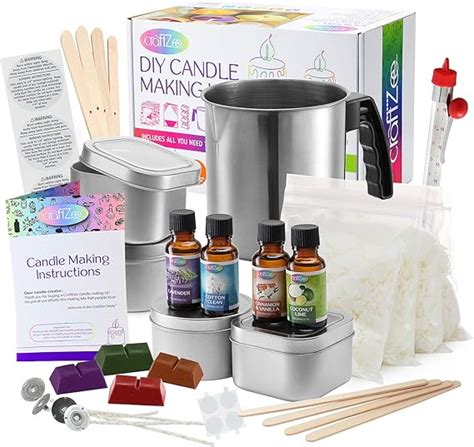 DilaBee Complete DIY Candle Making Kit Supplies, Create Large Scented Soy Candles, Full ...