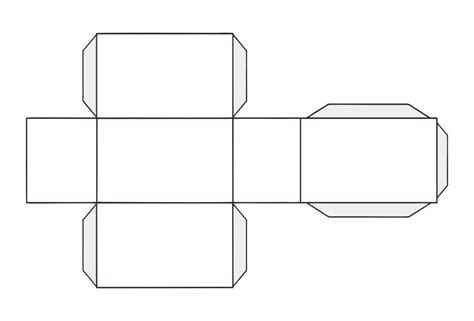 3D Shape Box Templates | Box template, Paper house template, Box ...