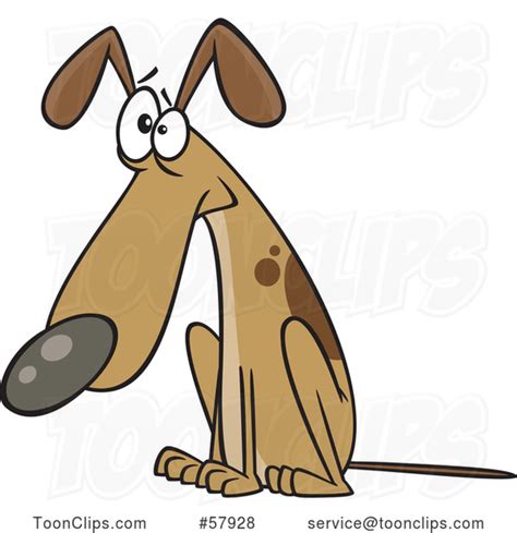 Cartoon Guilty Dog Sitting #57928 by Ron Leishman