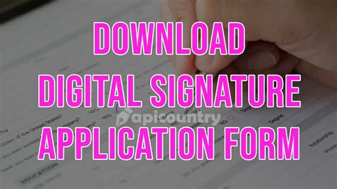 Download DSC Application Form Capricorn, Emudhra or Sify - Apicountry