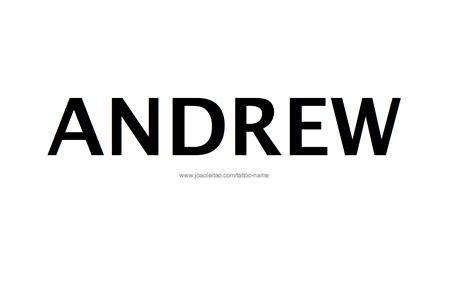 Andrew Name Tattoo Designs