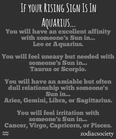 My Aquarius Rising Traits on Pinterest | Aquarius, Alone Time and Signs