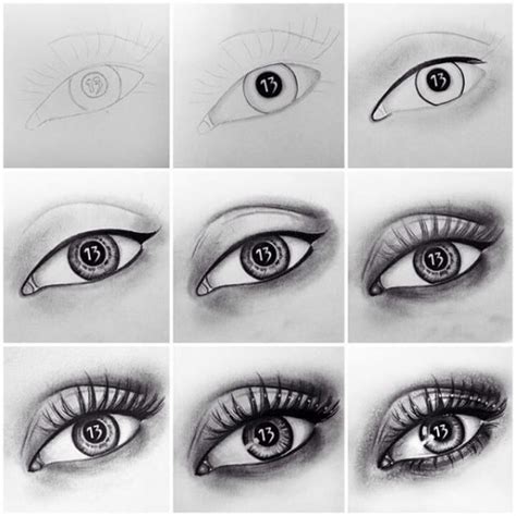 How to Draw an Eye (Step by Step Pictures Guides) | Eye drawing, Eye drawing tutorial, Realistic ...