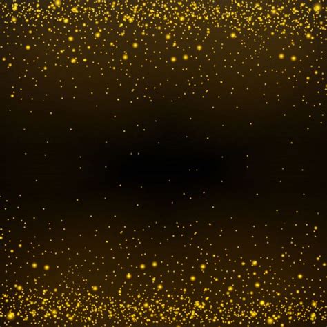 Premium Vector | Golden stars shine on a black background. | Black star background, Background ...