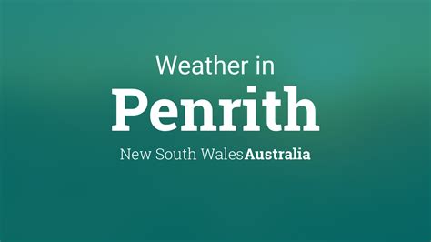 Weather for Penrith, New South Wales, Australia