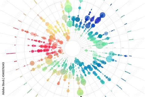 Vector big data visualization. Visual information complexity. Big data ...