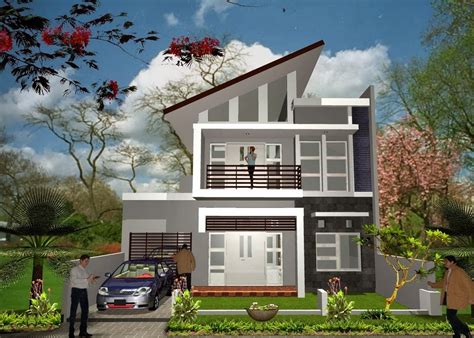 10 Denah & Desain Rumah Minimalis 2 Lantai Ukuran 6×7