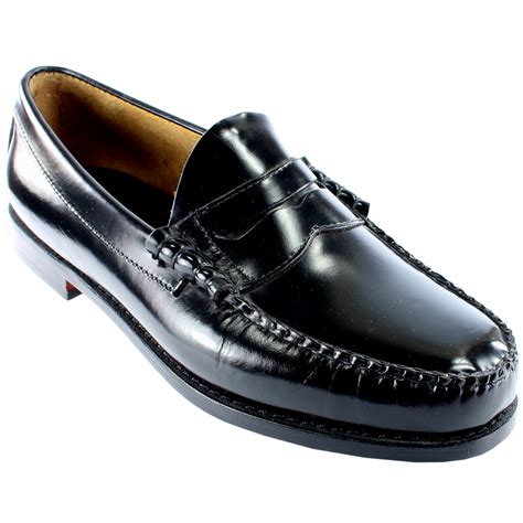 Mens G.H. Bass Larson Slip On Smart Penny Loafer Flat Leather Shoes UK Size 7-13 | eBay