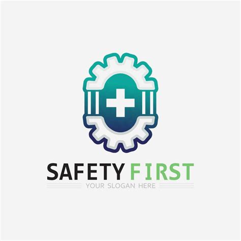 safety first logo icon vector design and illustration graphic sign ...