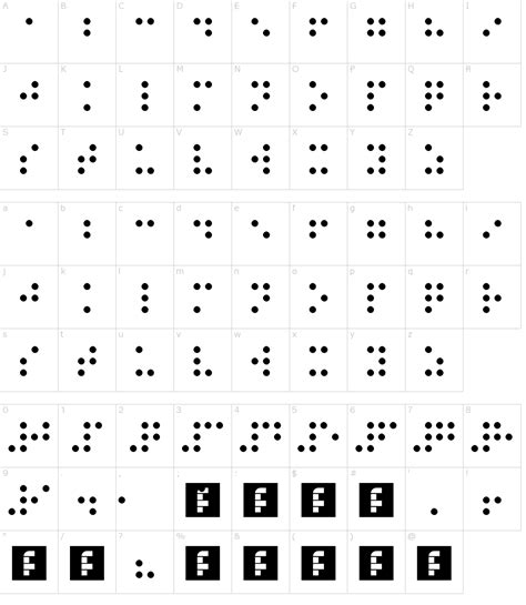 Braille by Anonymous Font Download