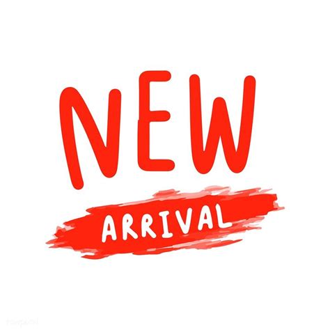 New arrival typography vector in red | free image by rawpixel.com / Aum ...