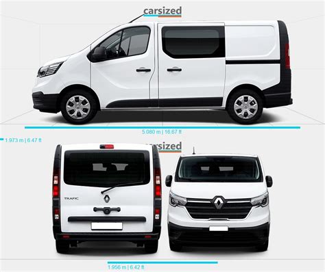 Renault Trafic 2021-present Dimensions Side View