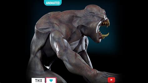 Ghoul Undead - Rigged - Animated - Game Ready Low-poly 3D model | CGTrader