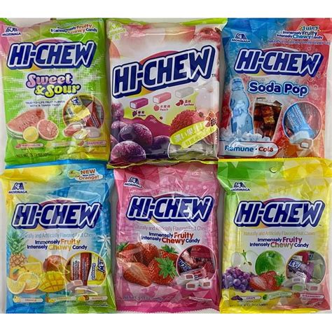 Hi Chew 6 Different Flavors Variety Pack (Fruit Mix, Tropical Mix (exclusive), Sweet and Sour ...