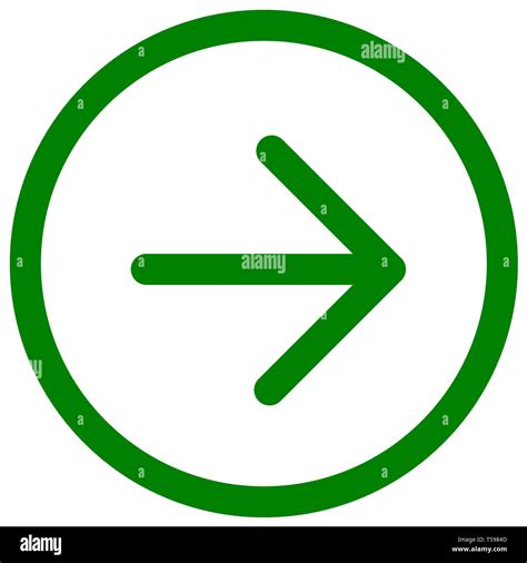 green Arrow pointing right direction symbol. green Directional Arrow ...