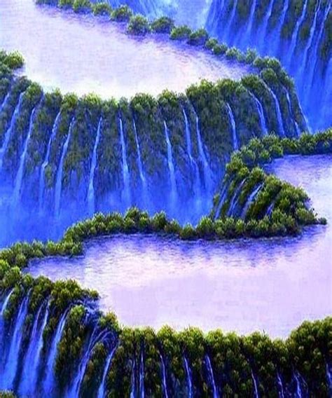 Stunning blue waterfall ~ Dreamy Nature | Beautiful waterfalls, Beautiful places, Waterfall