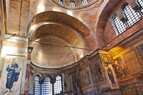 Mosaic Interior in Chora Church at Istanbul Turkey Editorial Stock Photo - Image of ornament ...