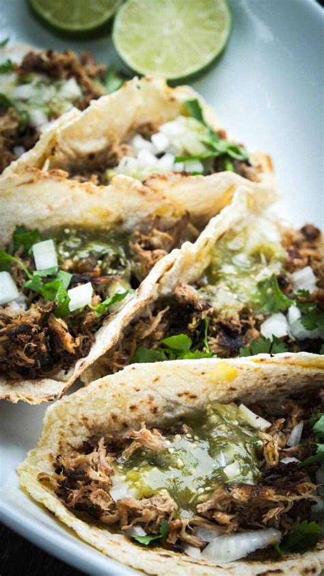 Crispy Pork Carnitas Street Tacos Recipe - Molé in the Wall