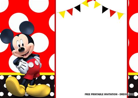 free printable mickey mouse birthday cards - free printable mickey mouse birthday cards ...