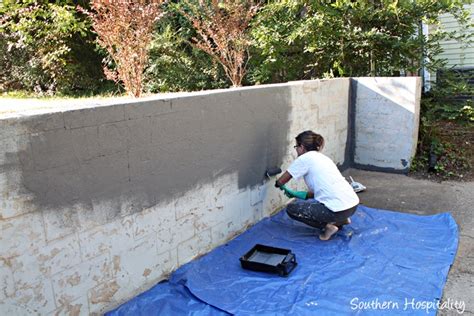 Repair and Paint a Block Wall - Southern Hospitality