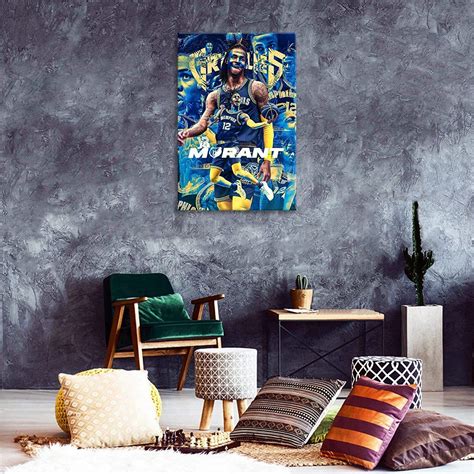 Ja Morant Poster Ja Morant Graffiti Basketball Poster HD Printed Canvas ...