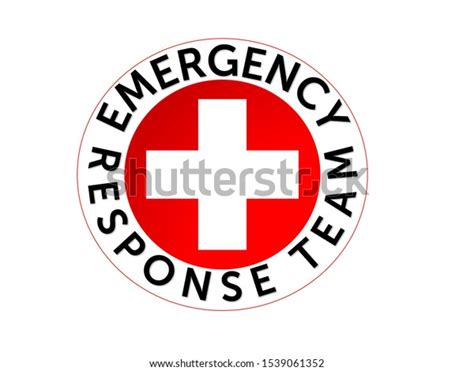 Emergency Response Team Logo Isolated White Stock Illustration ...