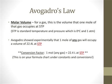 PPT - Avogadro’s Law PowerPoint Presentation, free download - ID:1534293