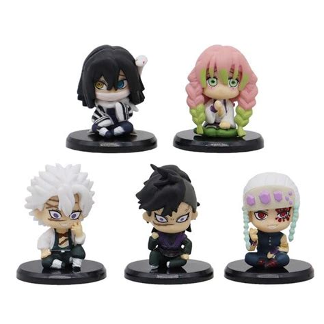 Buy Trunkin | Demon Slayer Chibi Small Action Figure Set of 5 | Model C - Kimetsu no Yaiba Anime ...