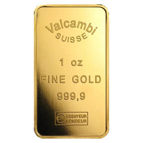 1 oz Valcambi Suisse Gold bar AA Gold Traders