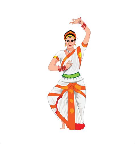 Artistic and Cultural Indian kathak dance 18977592 Vector Art at Vecteezy