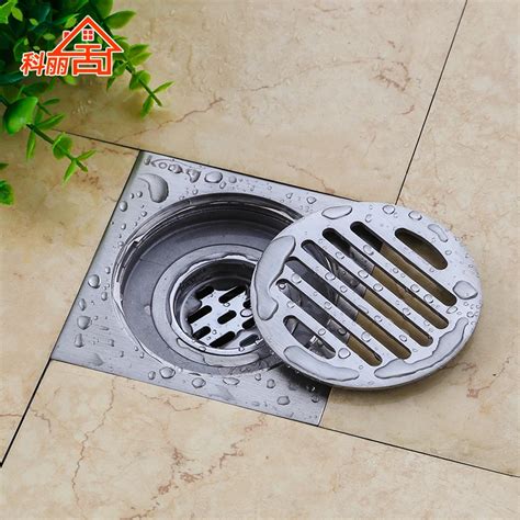 4 inch square stainless steel Floor Waste Grates Bathroom Shower Drain ...