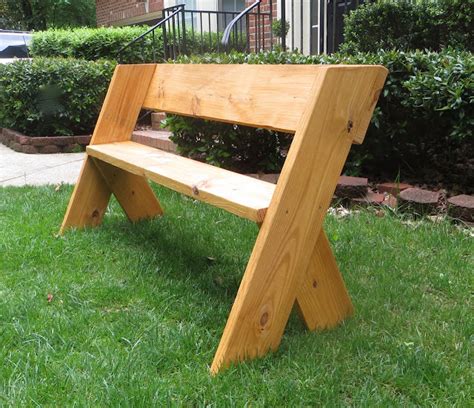 The Project Lady: DIY Tutorial - $16 Simple Outdoor Wood Bench