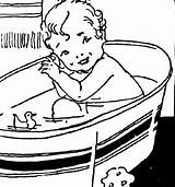 Bath Tub Coloring Page Pages sketch template