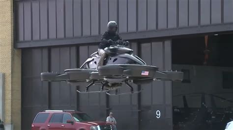 Flying hoverbike shown off with debut amazing flight