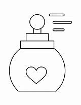 Disegno Di Profumo Damore San Valentino Da Colorare  Disegni sketch template