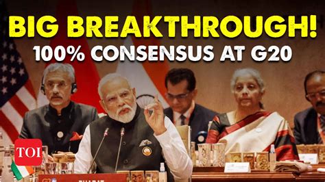 Historic! Consensus reached, G20 leaders adopt New Delhi leaders ...