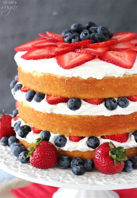 Fresh Berry Vanilla Layered Cake - Life Love and Sugar