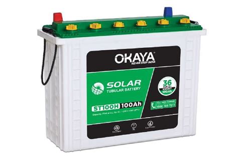 12 V Okaya ST100H Solar Battery, 100 Ah, Rs 12900 /piece Scoria Solar Solutions | ID: 23140092397