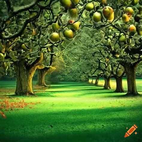 Background of an apple tree