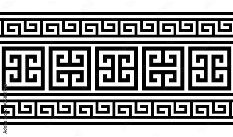 Greek key pattern seamless vector design - inspired by ancient Greece ...