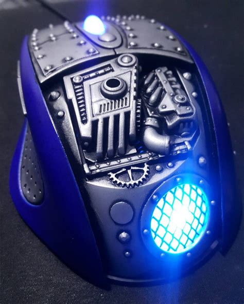 Cyberpunk Style Handrafted Computer Mouse from Armorhamster Mouse Computer, Laptop Mouse ...