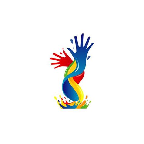 Hand Colorful Paint Logo 660309 Vector Art at Vecteezy